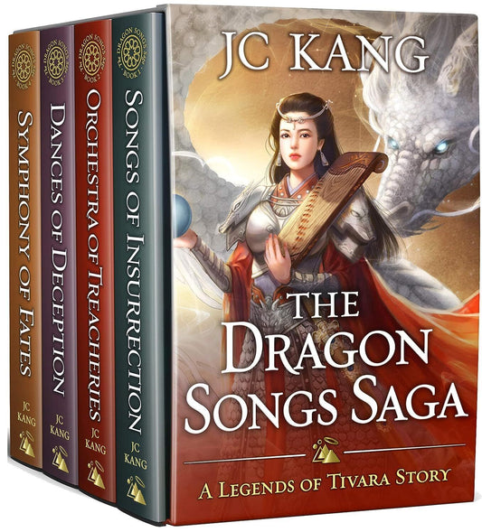 4 Books The Dragon Songs Saga Hardcover: the Complete Epic Quartet - Includes al - Sunleafy