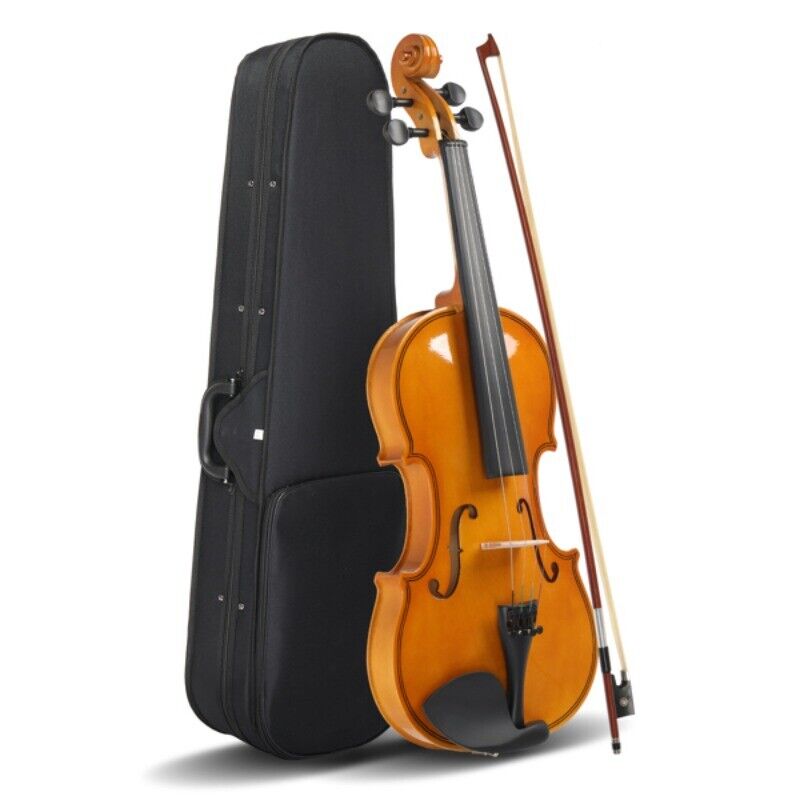 4/4 Violin Set for Adults Beginners with Hard Case,Violin Bow,Shoulder - Sunleafy