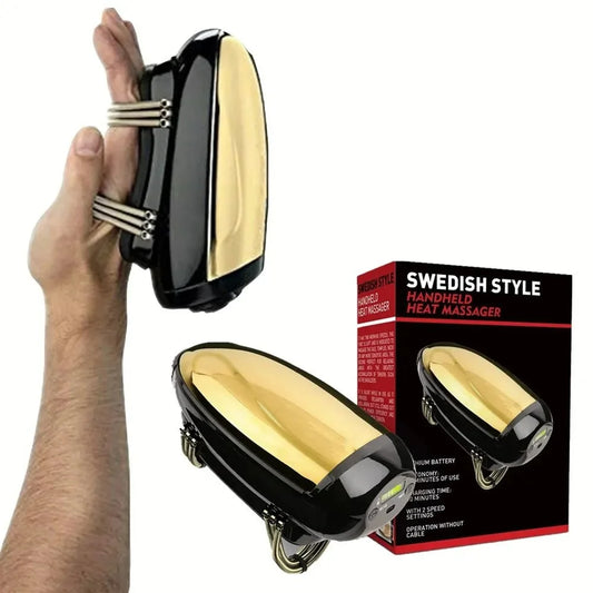 Cordless Metal Handheld Heat Massager